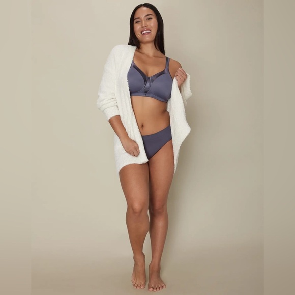 Playtex 18 Hour Silky Soft Smoothing Wireless Bra 38B Gray New Open Package - Picture 6 of 8